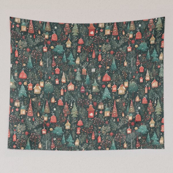 Item preview, Dreamy Christmas Ornament Pattern designed and sold by DigiDreamyArt.