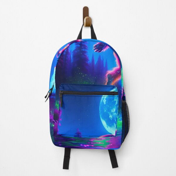 Item preview, Neon Bigfoot Blacklight Style: A Luminous River Splash designed and sold by Matt's Artificial Nature.