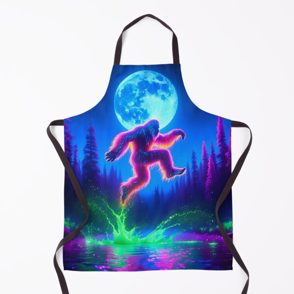 Item preview, Neon Bigfoot Blacklight Style: A Luminous River Splash designed and sold by Matt's Artificial Nature.