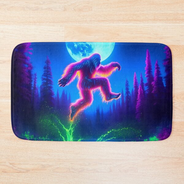 Item preview,  Neon Bigfoot Blacklight Style: A Luminous River Splash designed and sold by Matt's Artificial Nature.