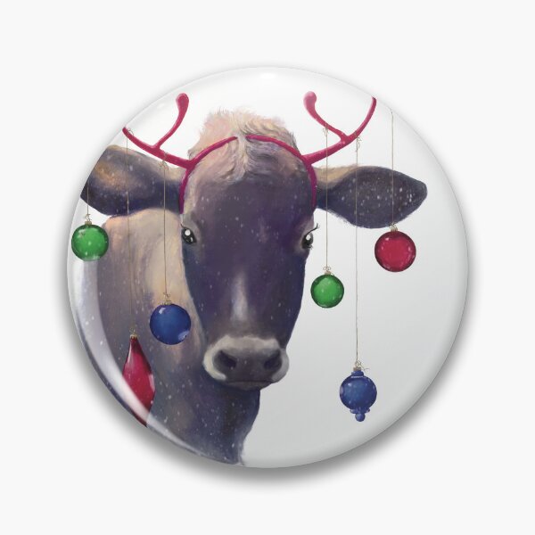 Item preview, Moo-ry Christmas Cow designed and sold by PaperHeartsArts.