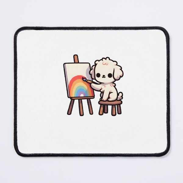 Item preview, Puppy Painting Colorful Rainbow designed and sold by UmbrellaStudio1.