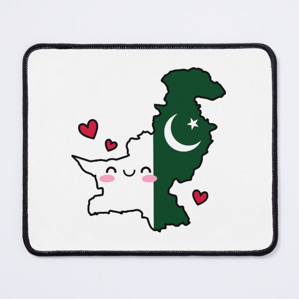 Item preview, Pakistan Flag Map Smile with Love designed and sold by pixelsparkzone.