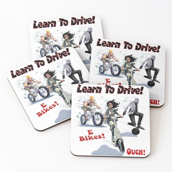 Item preview, Learn To Drive! - E-Bikes -  For Light Backgrounds designed and sold by The Imagination Source™.