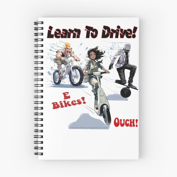 Item preview, Learn To Drive! - E-Bikes -  For Light Backgrounds designed and sold by The Imagination Source™.