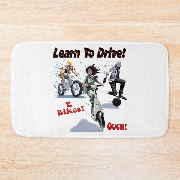 Item preview, Learn To Drive! - E-Bikes -  For Light Backgrounds designed and sold by The Imagination Source™.