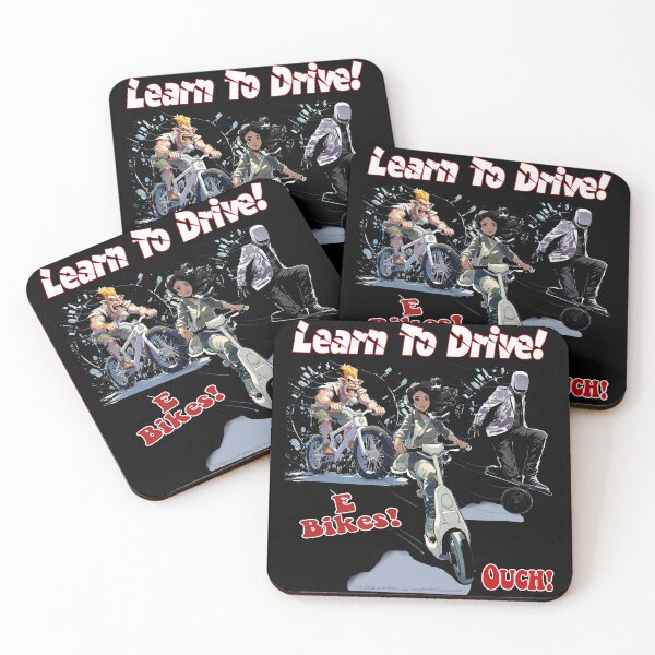 Item preview, Learn To Drive! - E-Bikes -   For Dark Backgrounds designed and sold by The Imagination Source™.