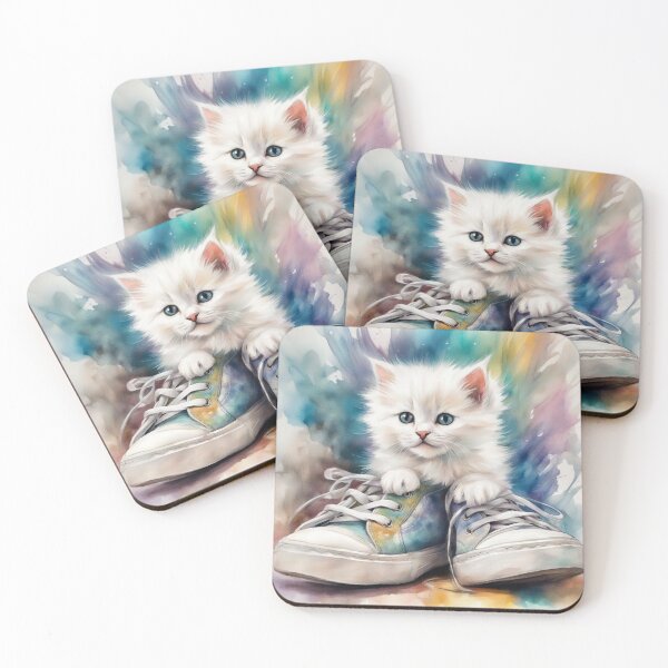 Item preview, A cute little white kitten designed and sold by CHRIST5000.