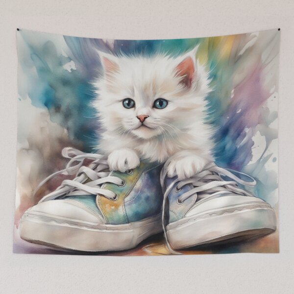 Item preview, A cute little white kitten designed and sold by CHRIST5000.