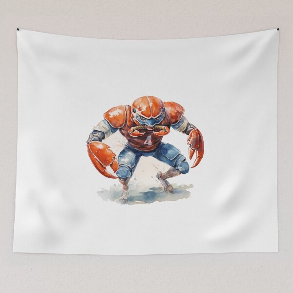 Item preview, Running Crab as an American Football player designed and sold by Sp3ctrumOfColor.