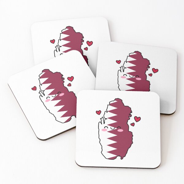 Item preview, Qatar Flag Map Smile with Love designed and sold by pixelsparkzone.
