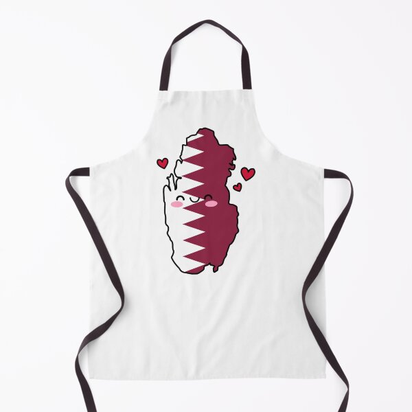 Item preview, Qatar Flag Map Smile with Love designed and sold by pixelsparkzone.