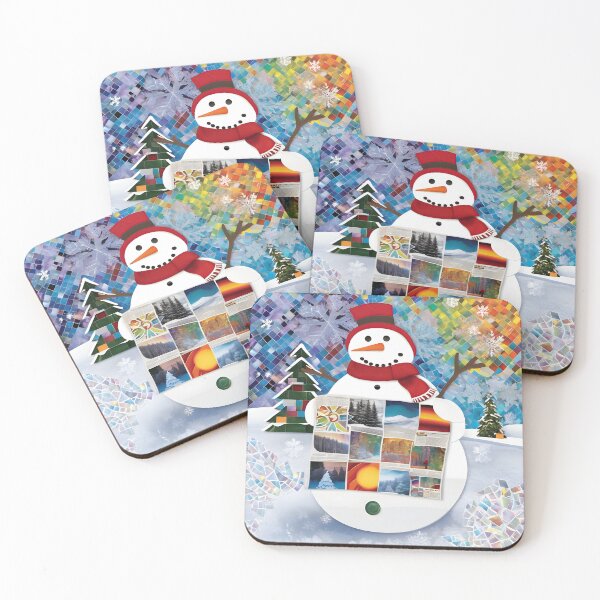 Item preview, Snowman 12 - Blissful Snowman Art designed and sold by Artekinium.