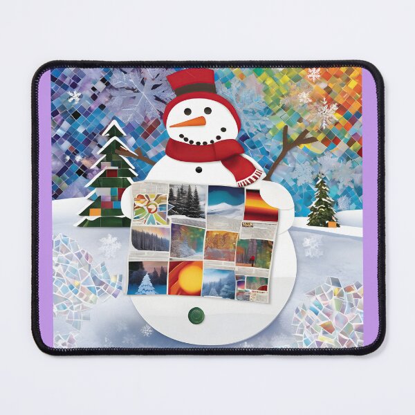 Item preview, Snowman 12 - Blissful Snowman Art designed and sold by Artekinium.