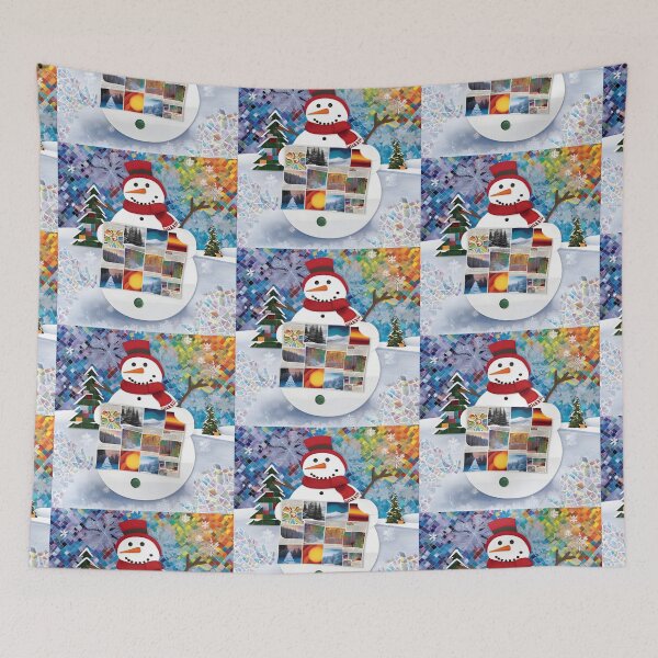 Item preview, Snowman 12 - Blissful Snowman Art designed and sold by Artekinium.