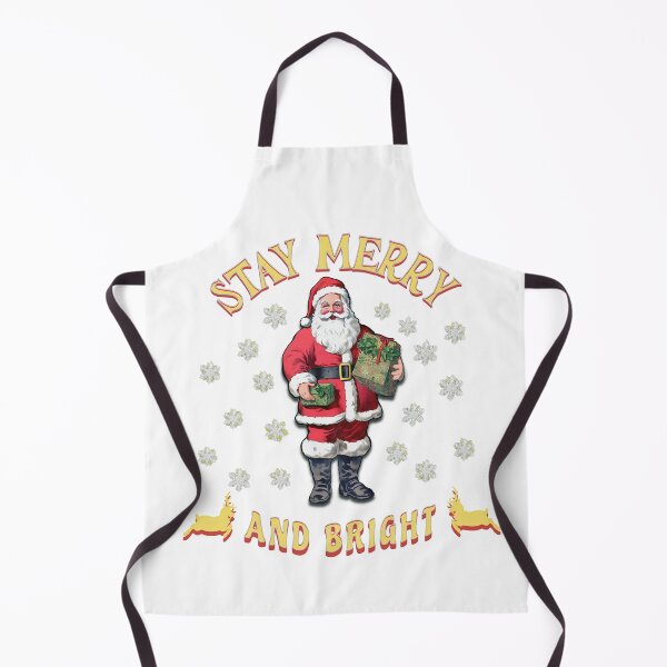 Item preview, STAY MERRY AND BRIGHT VINTAGE RETRO SANTA, AI designed and sold by davidjulie.