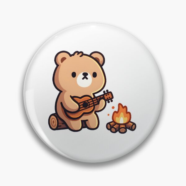 Artikelvorschau, Bear Playing Ukulele by Campfire entworfen und verkauft von UmbrellaStudio1.