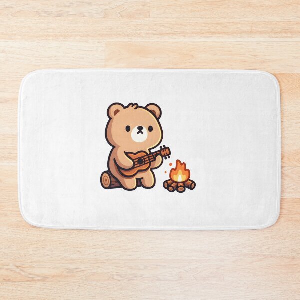 Artikelvorschau, Bear Playing Ukulele by Campfire entworfen und verkauft von UmbrellaStudio1.