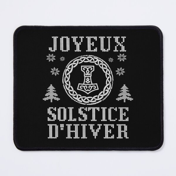 Item preview, Merry winter solstice merry nordic christmas 2024 for a viking in French white designed and sold by Lady-Frost.