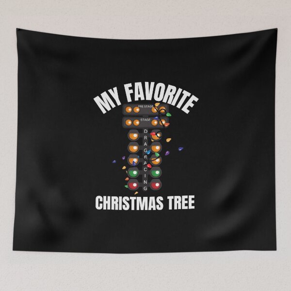 Item preview, My Favorite Christmas Tree Drag Racing Tree Funny Racing Xmas Lights Drag Racer designed and sold by CarantinedChaos.
