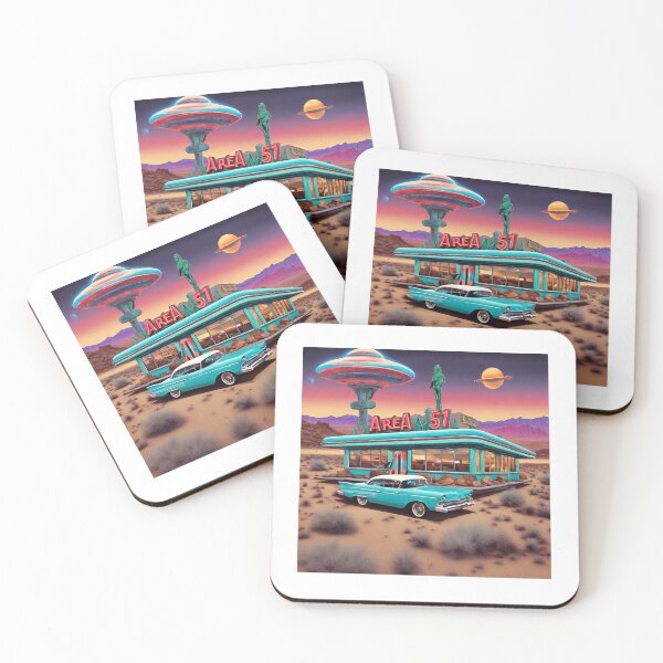 Item preview, Area 51 desert diner designed and sold by Petthecatshop.