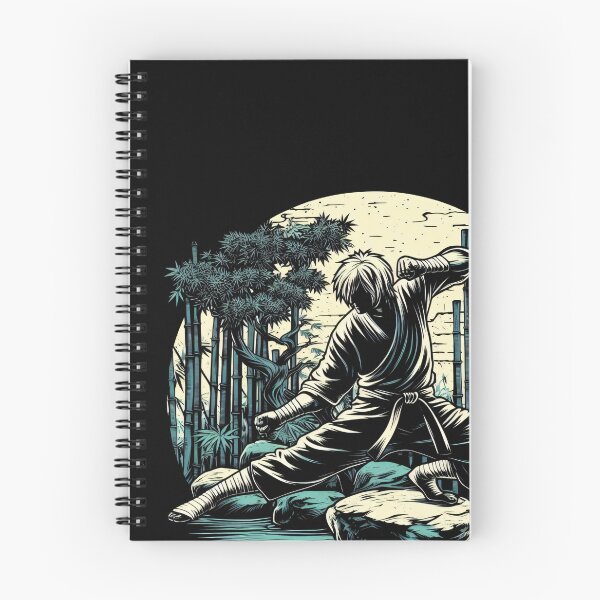 Item preview, Ninjutsu Fighting Pose Ukiyo-e Circle Design designed and sold by RedDesignSyc.