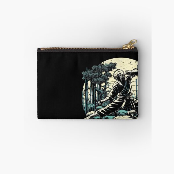 Item preview, Ninjutsu Fighting Pose Ukiyo-e Circle Design designed and sold by RedDesignSyc.