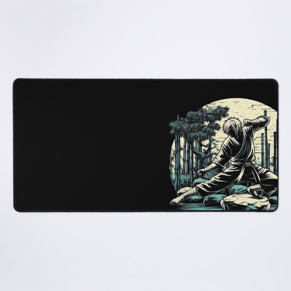 Item preview, Ninjutsu Fighting Pose Ukiyo-e Circle Design designed and sold by RedDesignSyc.