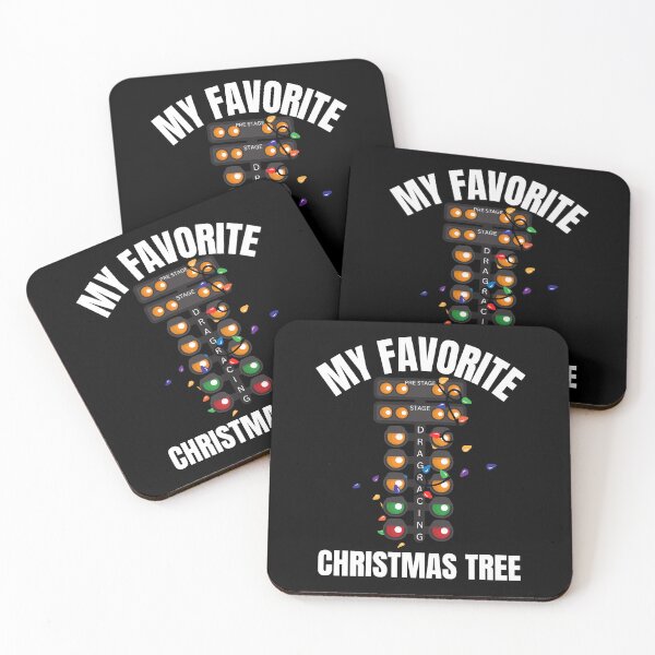 Item preview, My Favorite Christmas Tree Drag Racing Tree Funny Racing Xmas Lights Drag Racer designed and sold by CarantinedChaos.
