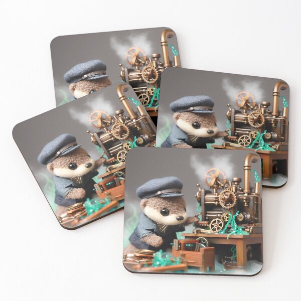 Item preview, Adorable Steampunk Otter designed and sold by Angelandspot.