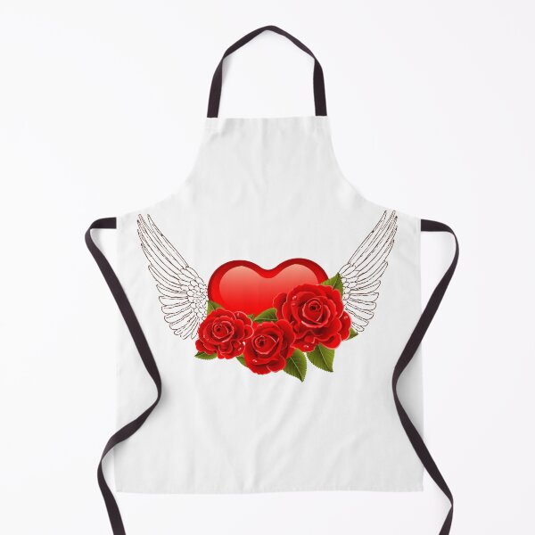 Item preview, Heart symbol, roses with wings designed and sold by Mahilis.
