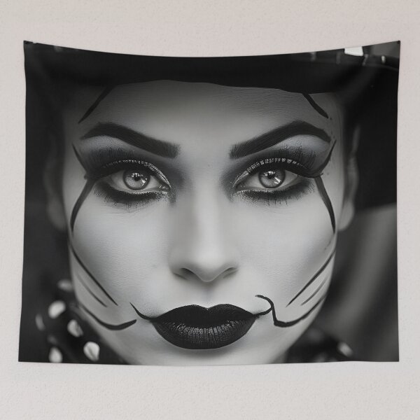Item preview, Black and white head shot of a circus artist designed and sold by dcrc.