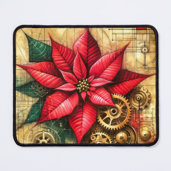 Item preview, Steampunk Red Poinsettia designed and sold by NovosArt.