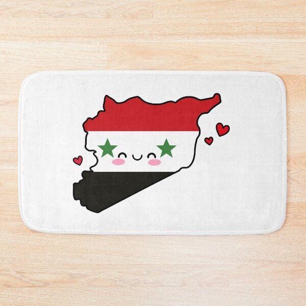 Item preview, Syria Flag Map Smile with Love designed and sold by pixelsparkzone.
