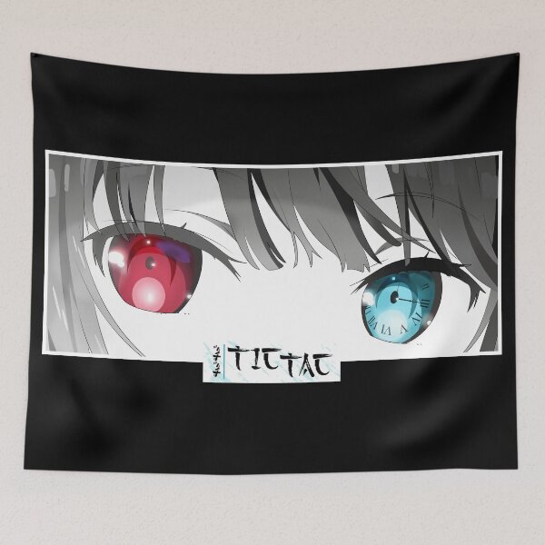 Item preview, Urgency Clock Anime Eyes Japanese Typography Manga Panel designed and sold by Otakurypto.