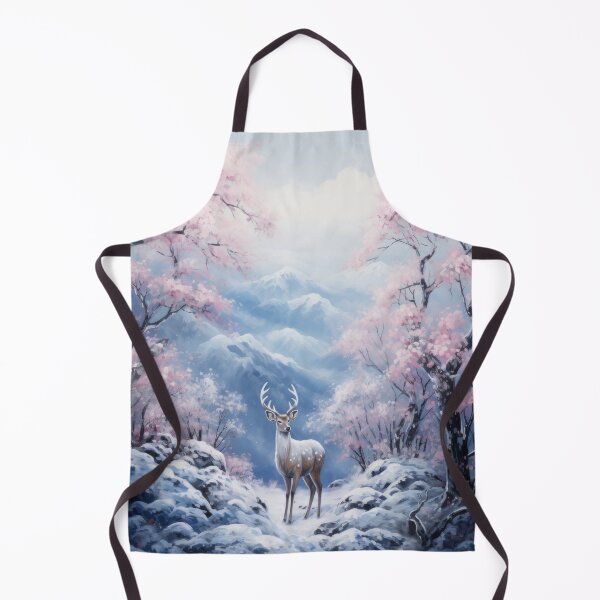 Item preview, Solitary Deer in Winter Forest designed and sold by hermeneutic.