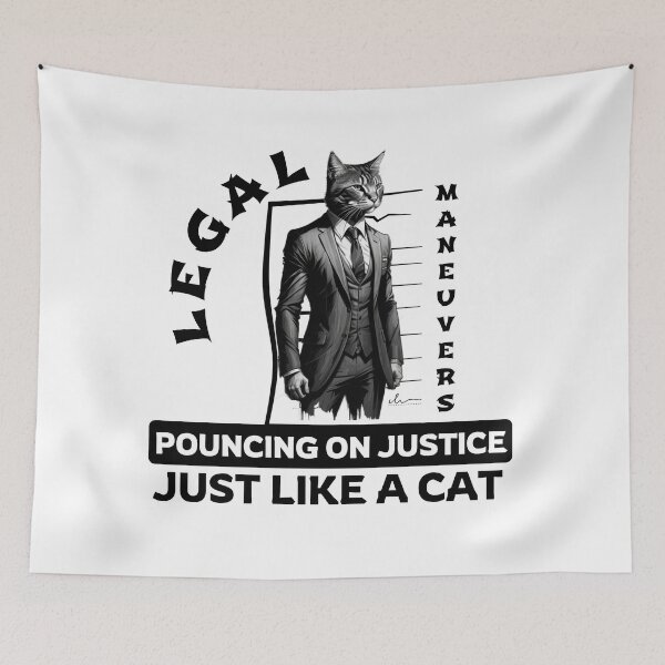 Item preview, Legal Cat's Purr-suit: Justice in a Tailored Meow-tion designed and sold by Hungry-Murphy.