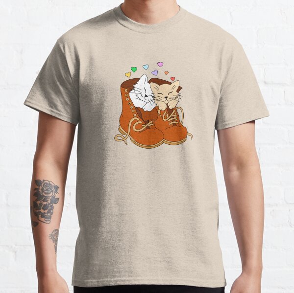 Zwei Katzen in Stiefeln Classic T-Shirt