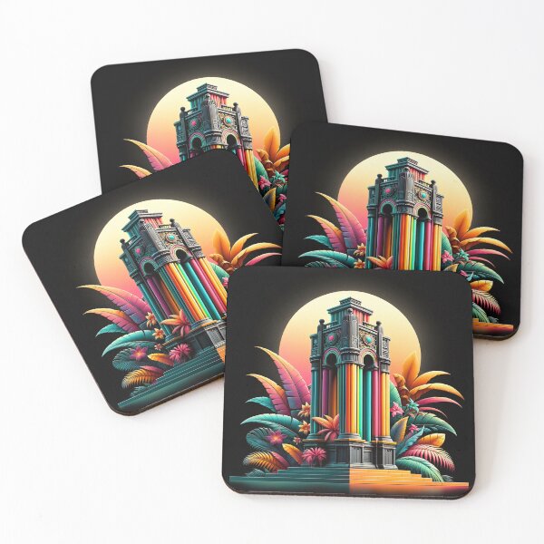 Item preview, "Ironic Tropics: Matte Nouveau Monument Vibrance" designed and sold by ByDigitalDream.