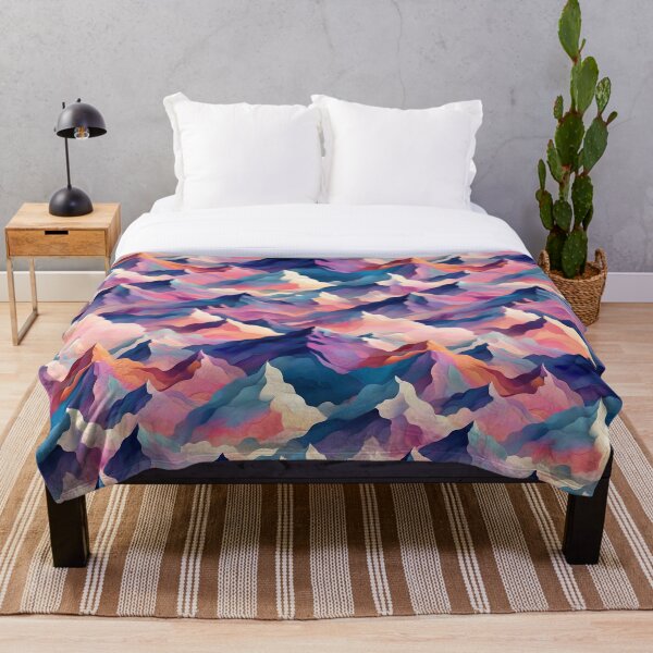 Item preview, Watercolor Mountains Pattern designed and sold by Patternliss.