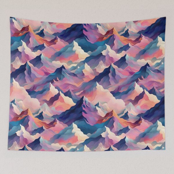 Artikelvorschau, Aquarell-Gebirgsmuster entworfen und verkauft von Patternliss.
