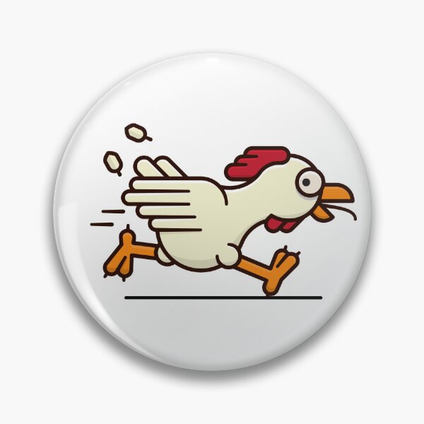Item preview, CARTOON OF A RUNNING HEN designed and sold by infinitearte.