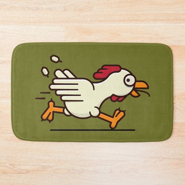Item preview, CARTOON OF A RUNNING HEN designed and sold by infinitearte.