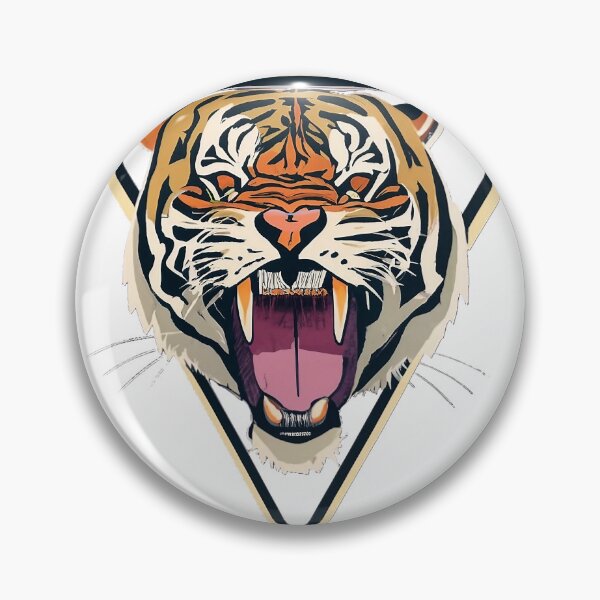 Item preview, Roaring Tiger in Triangles - Abstract Wildlife Tee designed and sold by FOCorps.