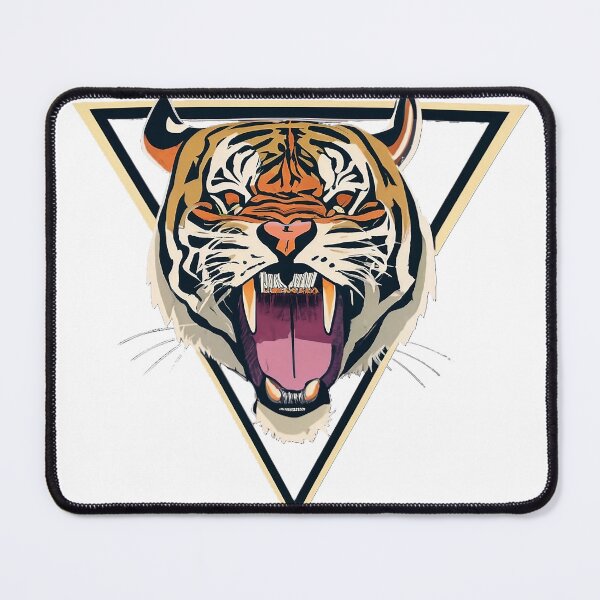 Item preview, Roaring Tiger in Triangles - Abstract Wildlife Tee designed and sold by FOCorps.