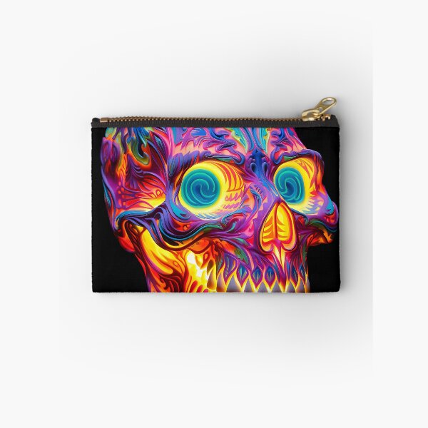 Item preview, Trippy Blacklight Style Dayglo Skull designed and sold by Matt's Artificial Nature.