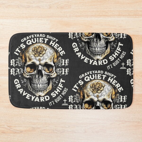 Item preview, Graveyard Skull with Flowers designed and sold by Mlaniel.