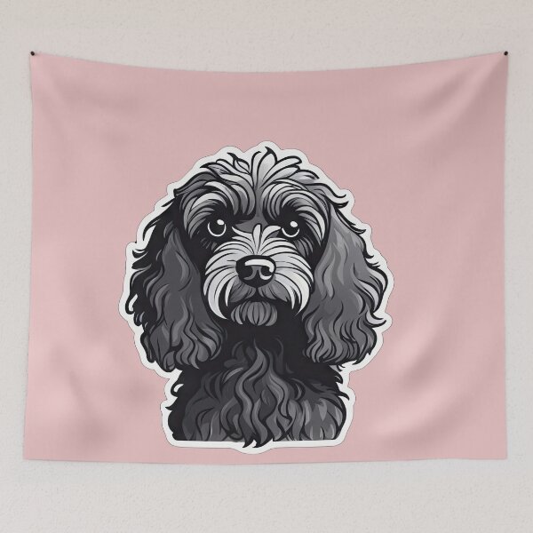 Item preview, Cute Black Cockapoo designed and sold by Bilisik.
