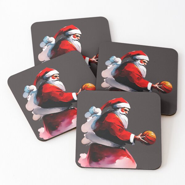 Item preview, Santa is playing basketball,Santa's Slam Dunk designed and sold by AgarutanPrint.