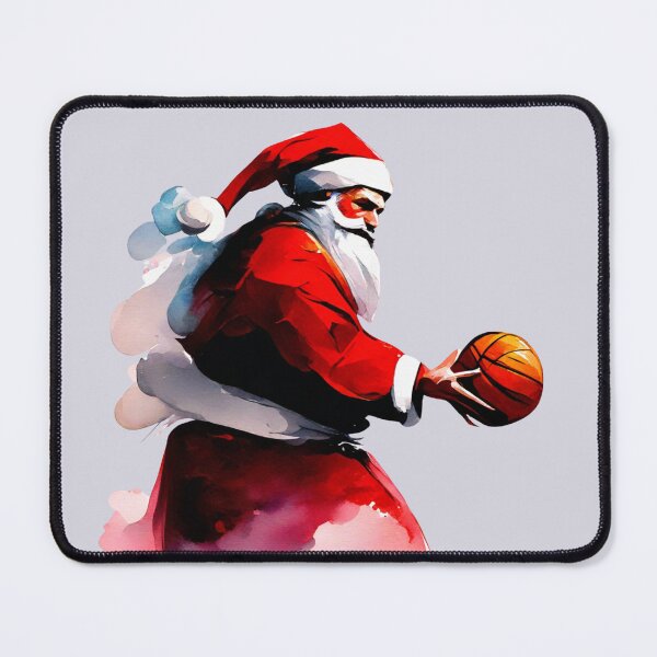 Item preview, Santa is playing basketball,Santa's Slam Dunk designed and sold by AgarutanPrint.